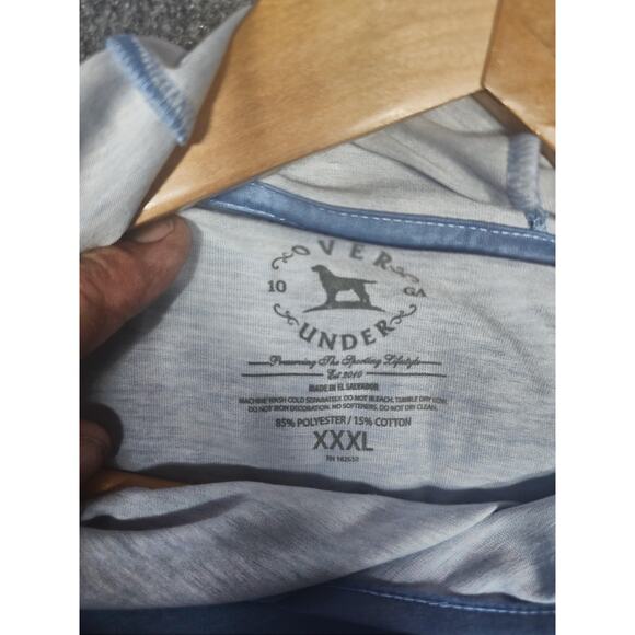 Over Under Hoodie Mens 3XL Moody Blue Leisure Hoody DriRelease Lightweight - Picture 2 of 10